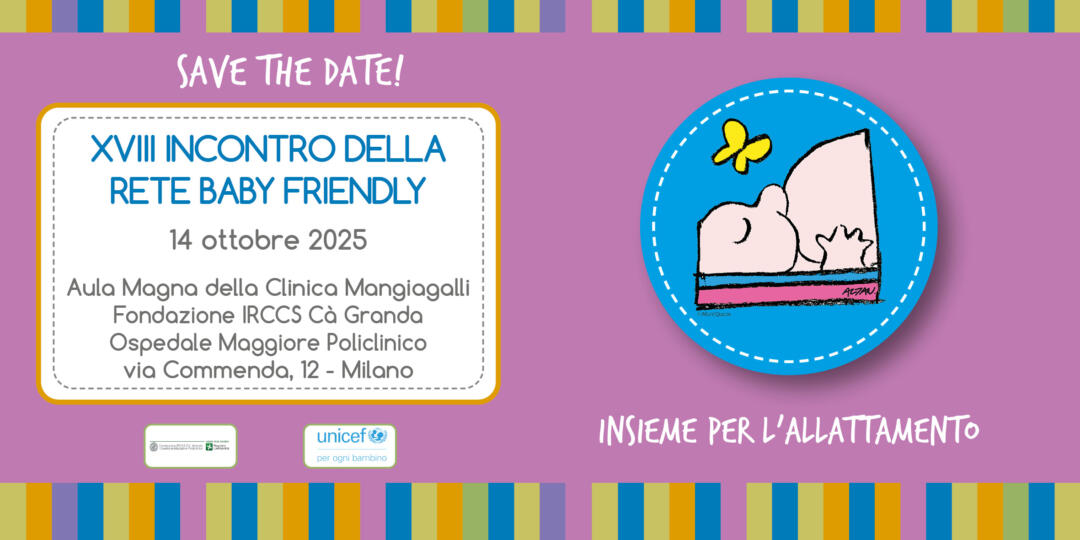 Save the date - incontro Rete Insieme per l'Allattamento