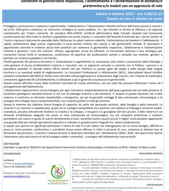 SAM 2025 ON LINE DA TRENTO