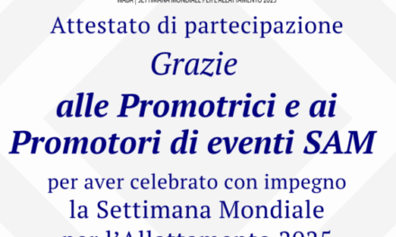 Attestato di Partecipazione SAM 2025 e resoconti