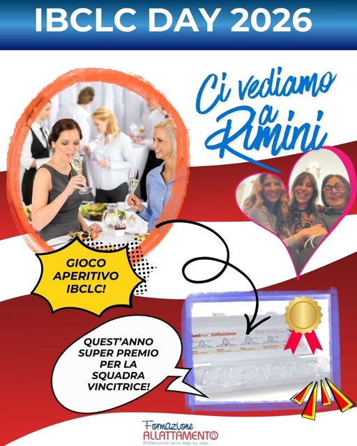IBCLC DAY 2026: 6 e 7 Marzo a Rimini "Allattamento: avvio e conclusione. Strategie di supporto e intervento"