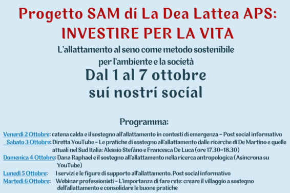 SAM 2026 On Line con La Dea Lattea aps