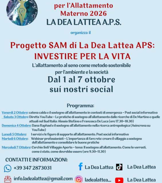 SAM 2026 On Line con La Dea Lattea aps