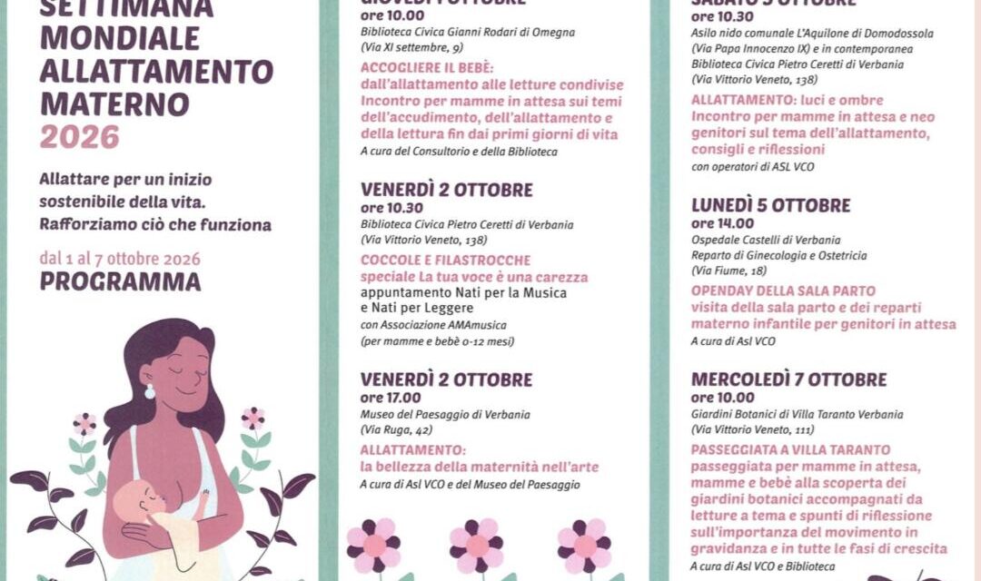 Sam 2026 a Verbania, Omegna e Domodossola