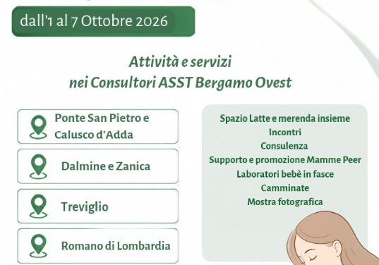 SAM 2026 nei consultori familiari dell’ASST Bergamo Ovest