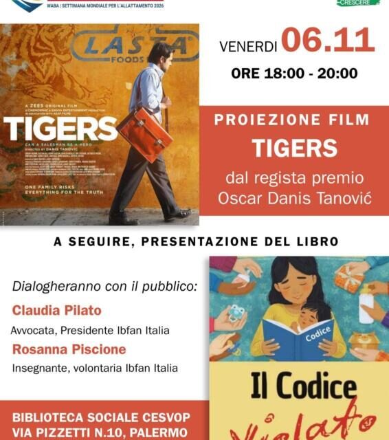 SAM 2026 A PALERMO, PROIEZIONE FILM E PRESENTAZIONE DE “IL CODICE VIOLATO”